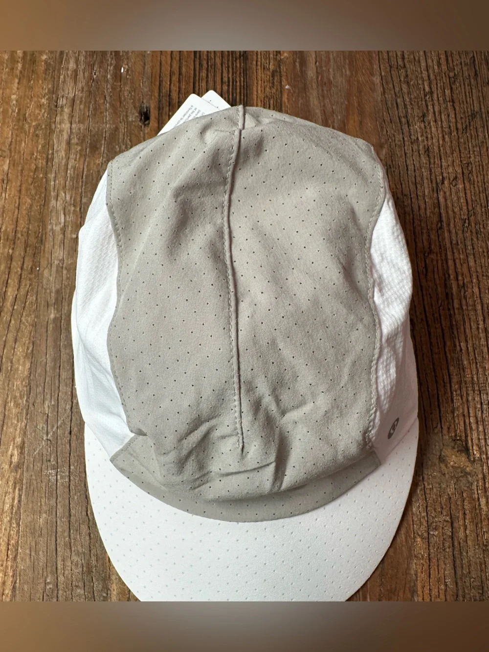 lululemon athletica Perforated Two-Tone Running Hat in cream and White